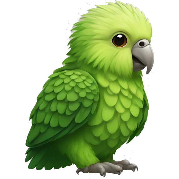 Kakapo Parrot cute emoji