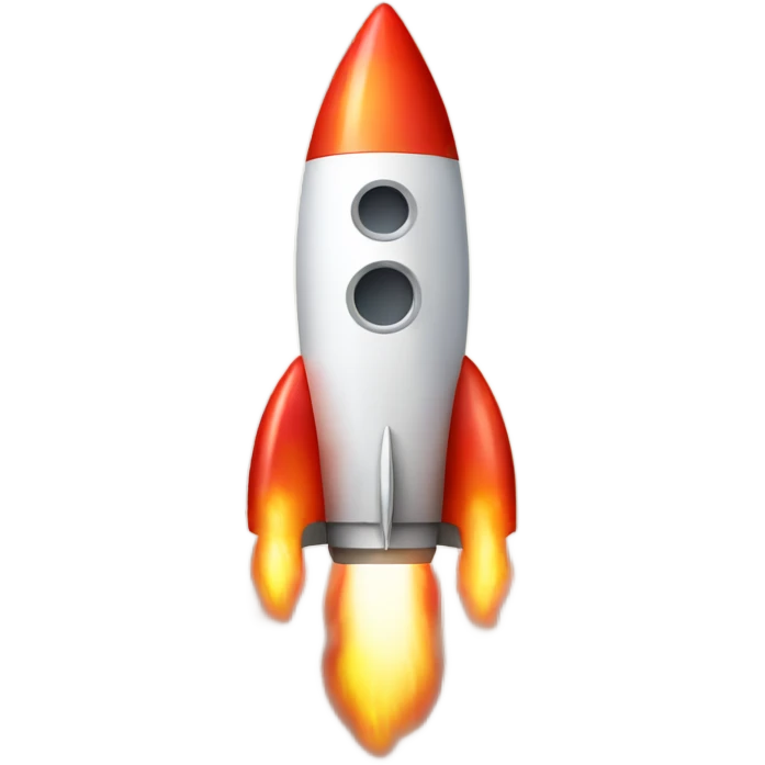 Rocket with Flames and Stars emoji