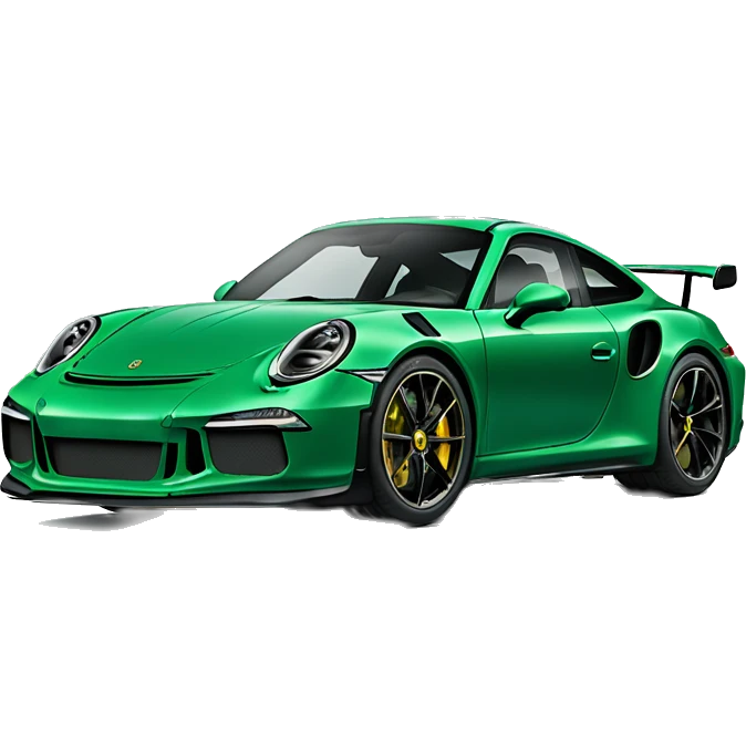 Emerald green Porsche 911 gt3 emoji