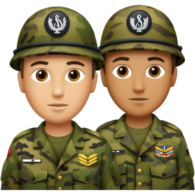 Soldaten in Tarnfarbe der salotiert und den SAS Buchstaben auf der Mütze und Uniform emoji