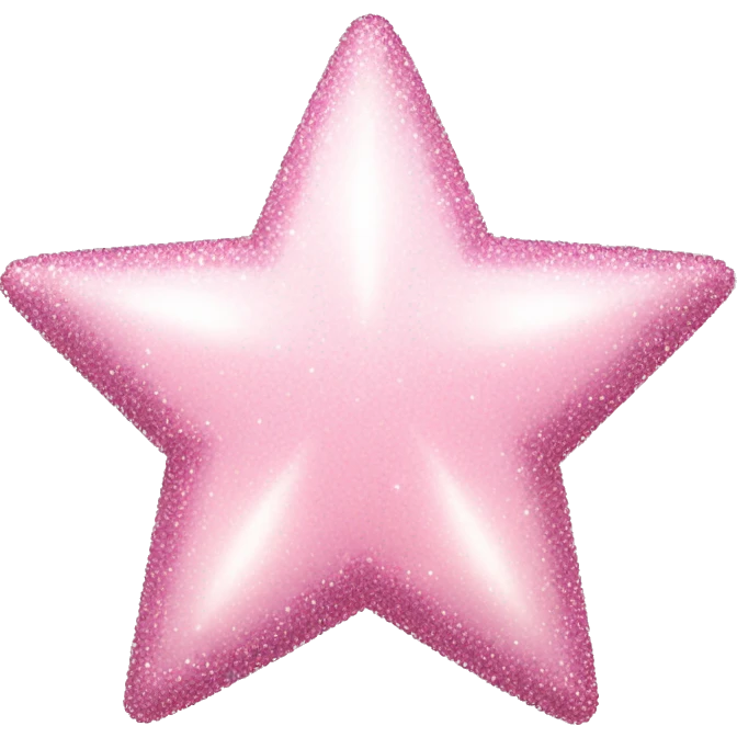 pale pink star sparkle emoji