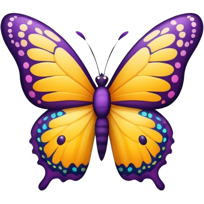 A butterfly cute sticker to hide my face on the photo emoji