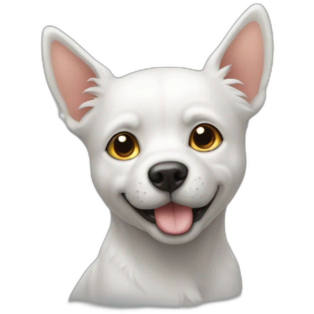 Un chien sur un chat emoji
