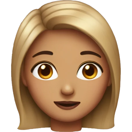 The girl with heart eyes emoji