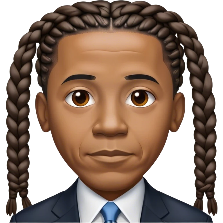 Obama with braids emoji