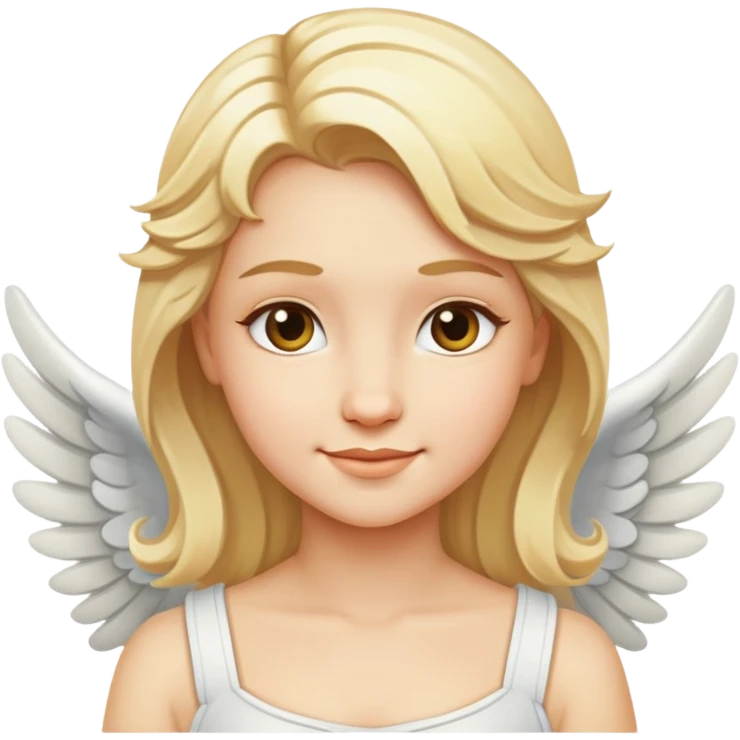 Smirking angel emoji
