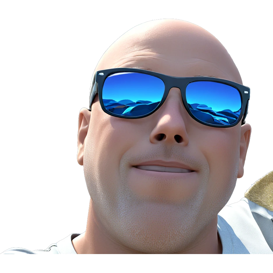boy with sunglasses by car emoji