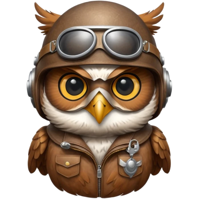 pilot owl no human emoji