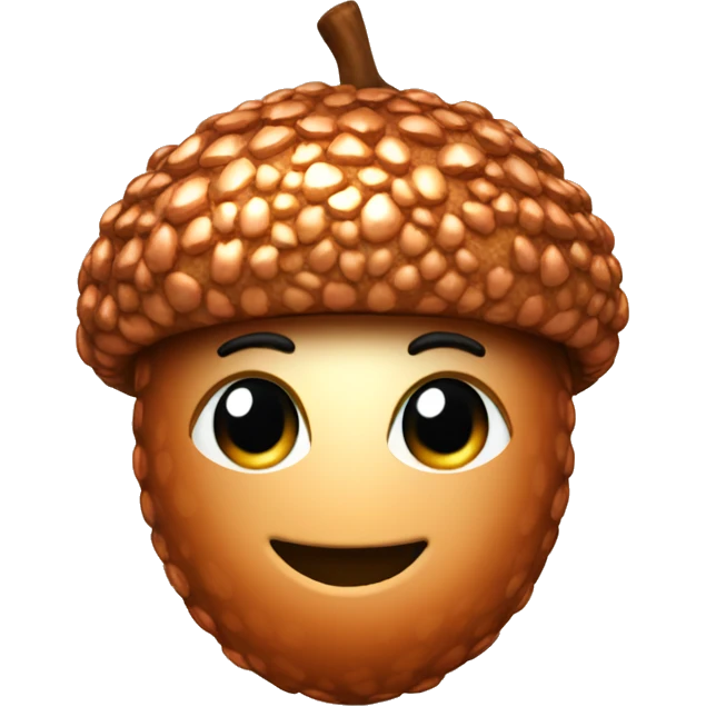 sparkling copper Acorn emoji