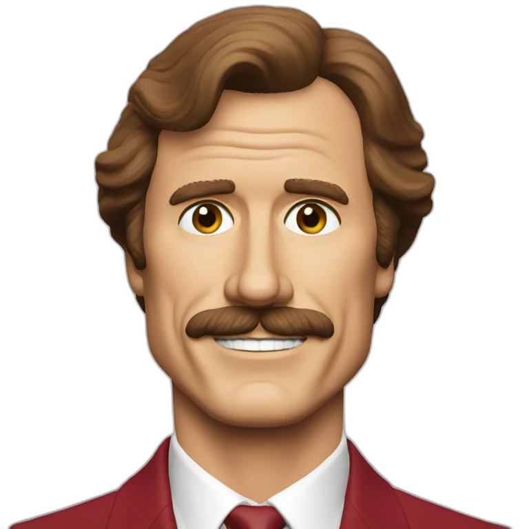 ron burgundy emoji