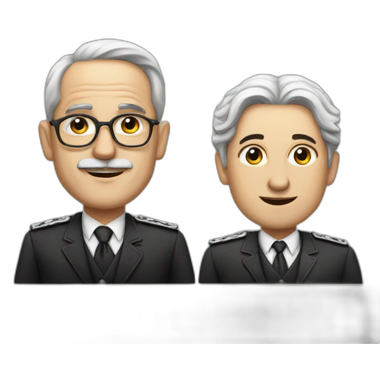 German leader and jewish person emoji