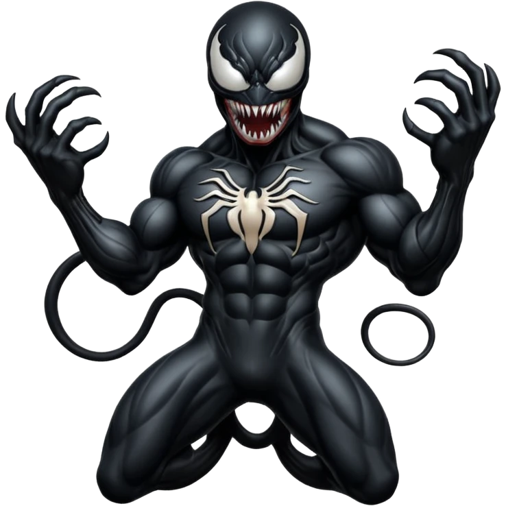 Venom full black emoji