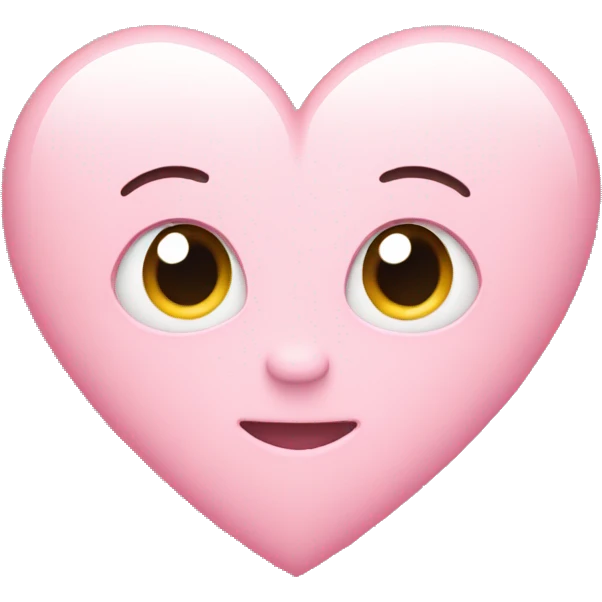 Light pink heart emoji emoji