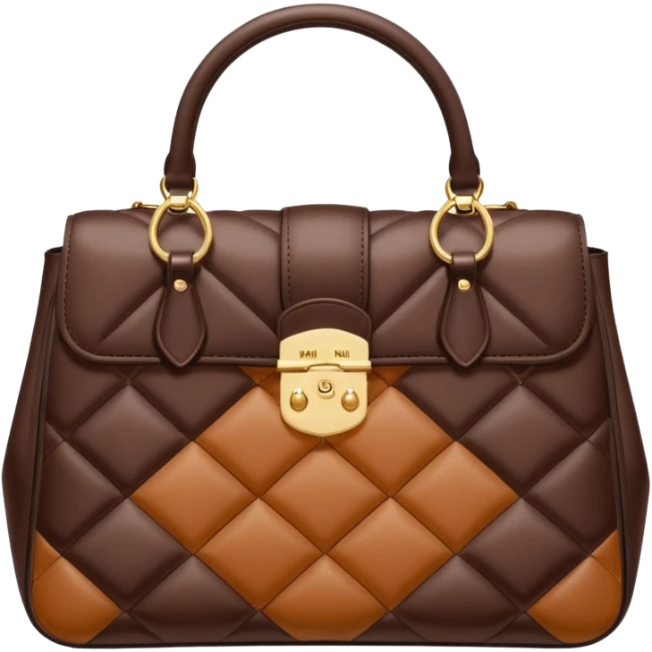 dark brown miu miu bag emoji