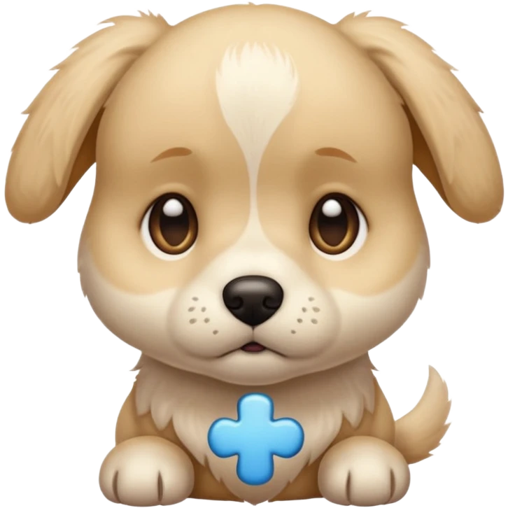 아픈 강아지 emoji