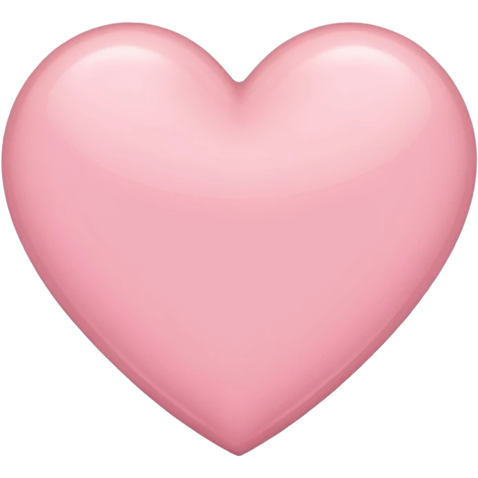 Light pink heart emoji
