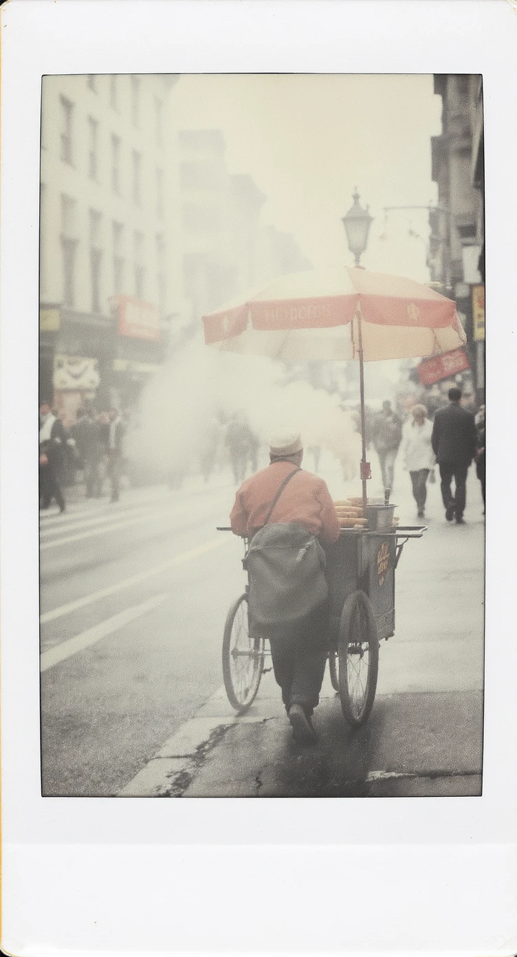 hotdog seller in New York with cart emoji