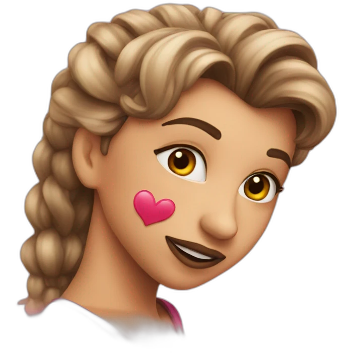Bisous coeur emoji