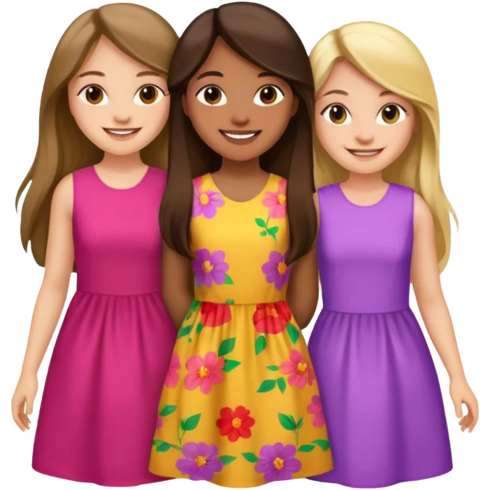 Trio girls emoji