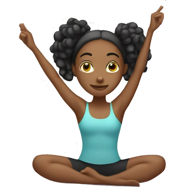 A girl doing Pilates  emoji