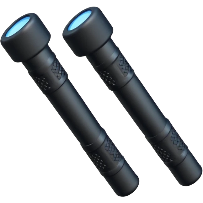two police batons with grip emoji