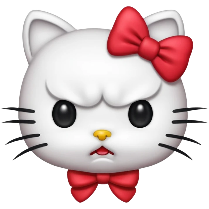 Angry hello kitty  emoji