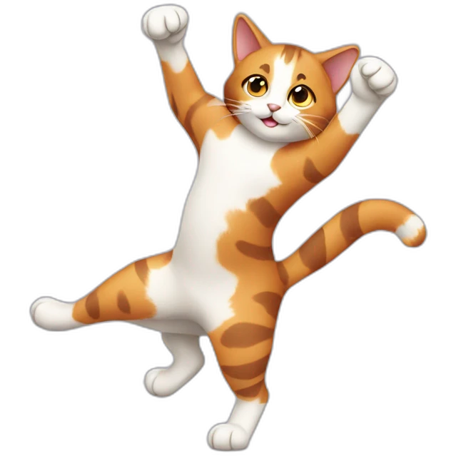 calico cat dancing emoji