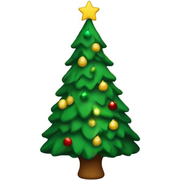 Bily as a Christmas tree emoji