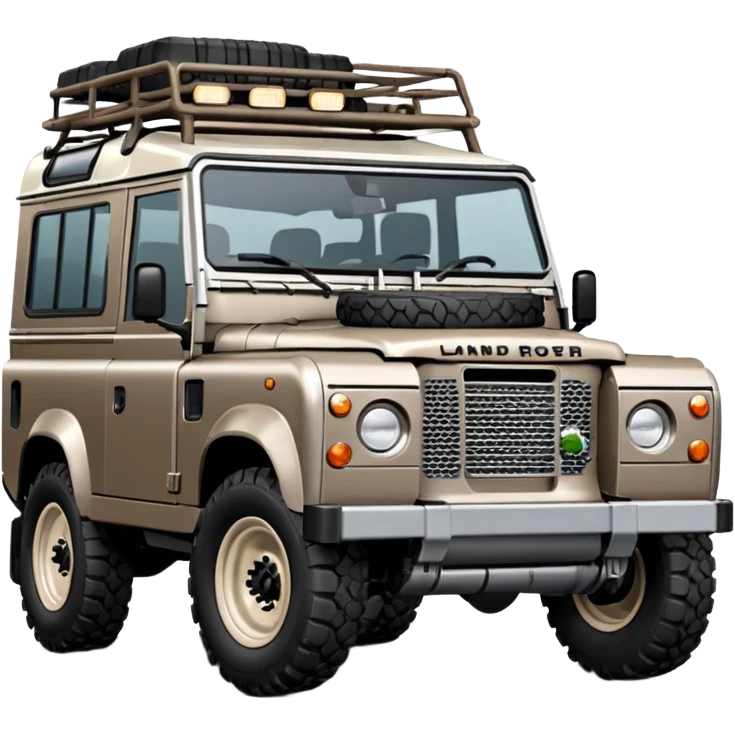 Grey-brown Land Rover D4 emoji