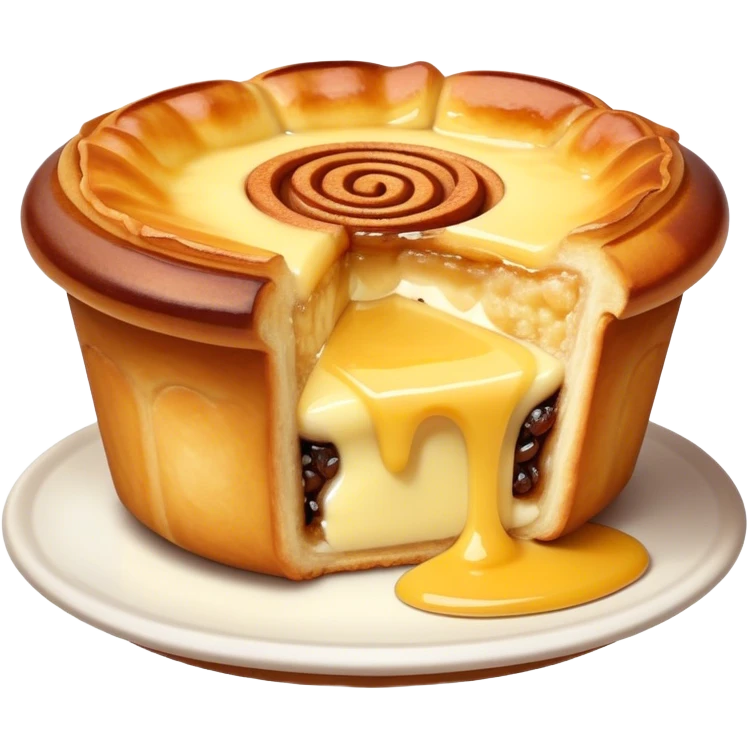A portuguese pastel de nata  emoji