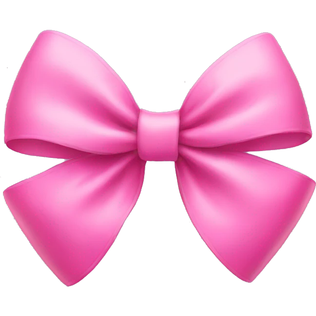 pink bow emoji
