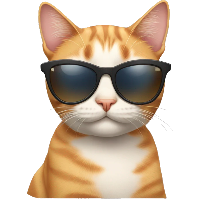 Cat with sunglasses emoji