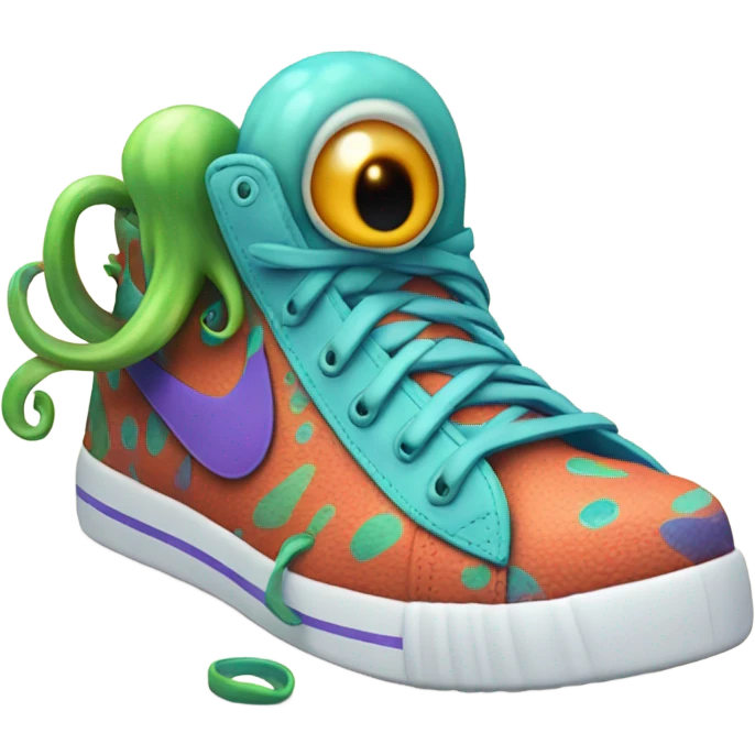 squid wearing nikes emoji