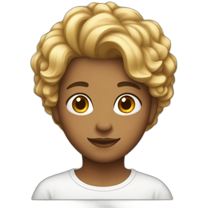 jeune 15 ans cheveux court emoji