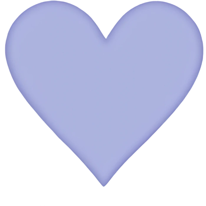 Periwinkle heart  emoji