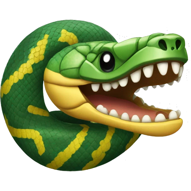 Serpiente con casco emoji
