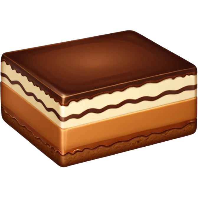 chocolate caramel slice emoji