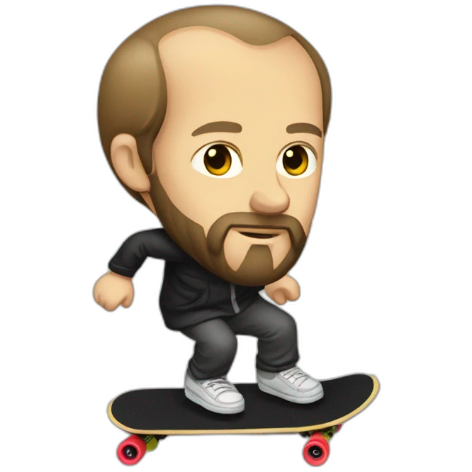 fyodor dostoevsky skateboarding emoji