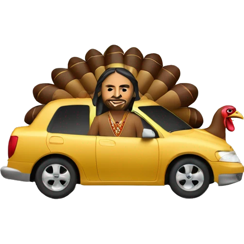 Turkey Car Jesus Native American emoji