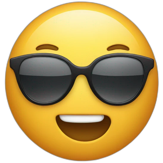 sunglasses drooling emoji