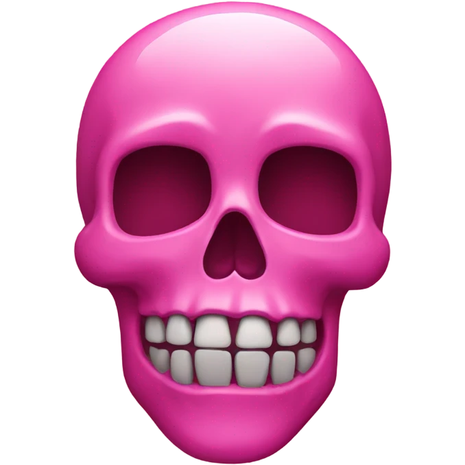 pink skull emoji