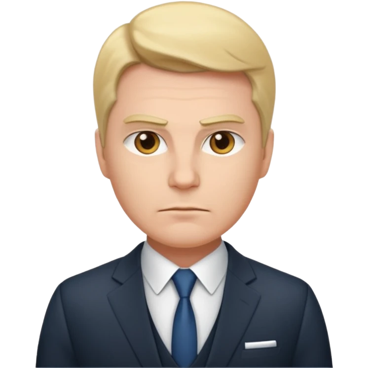 owner serious manager, strong at full height emoji