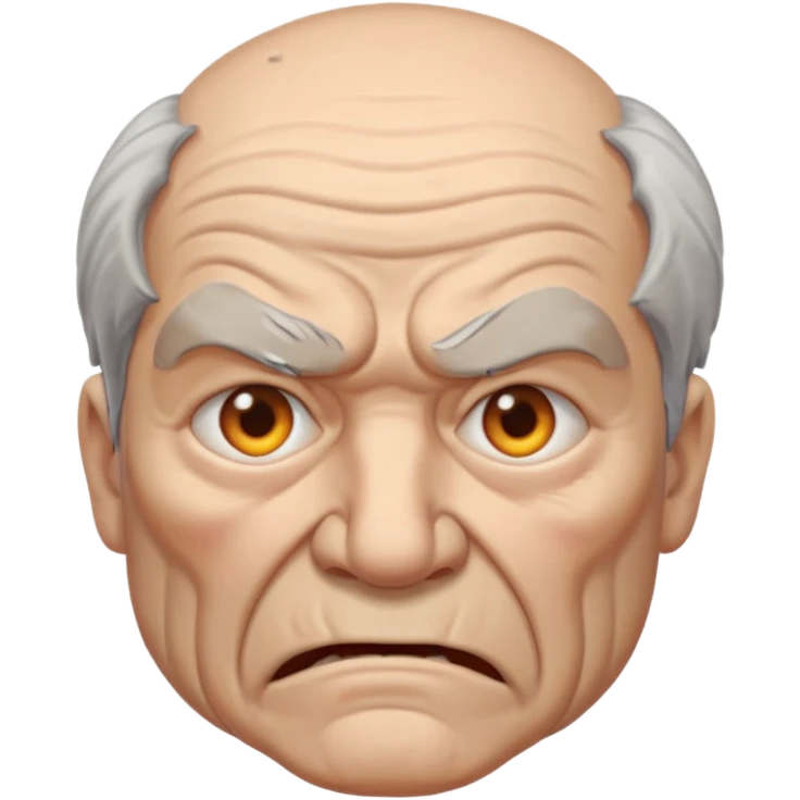 very angry old man emoji