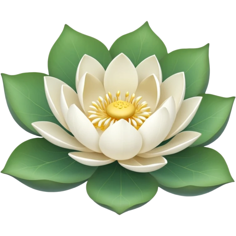 Flor de lótus Branca cada uma diferente  emoji