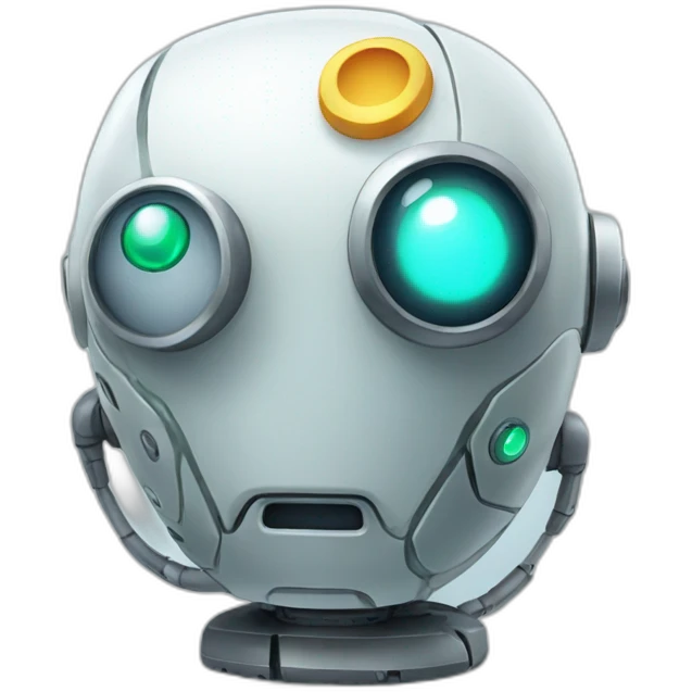 Robot sick emoji