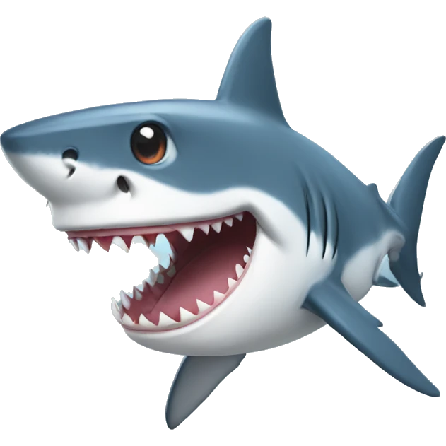 Shark with cap emoji