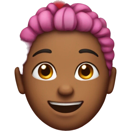 Cute smile with hearts on head emoji