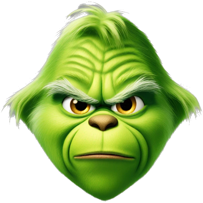 The grinch Christmas  emoji