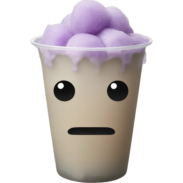 Taro boba emoji