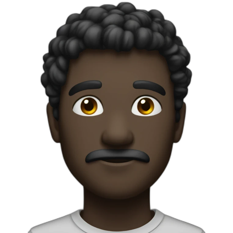 Homme noir cueillant du coton emoji